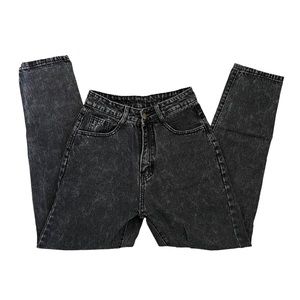 SHEIN high rise ripped mom jeans